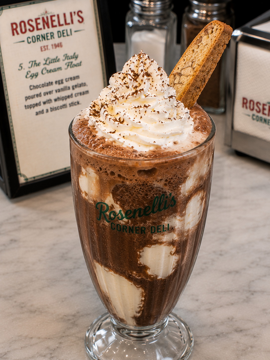 The Little Italy Egg Cream Float